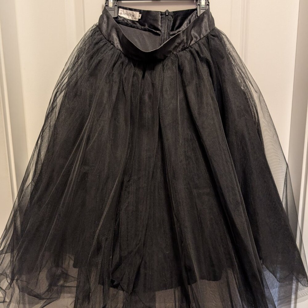 Black Tulle Skirt | Size S - Picture 5 of 7